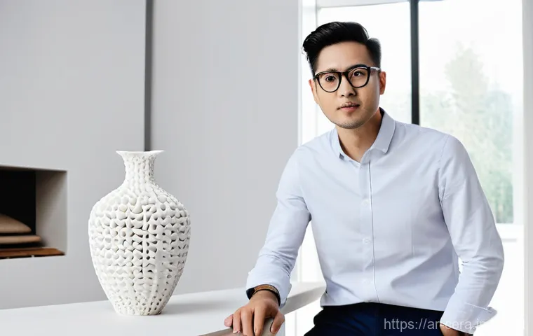 세라믹 전문가로서의 성장 - **A Ceramist's Journey: Hands on Clay**
    "A candid close-up shot of a female ceramist in her late...