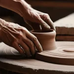 Home 14 세라믹 공예 분야 자격증 - The Artisan's Focused Craft**
"A close-up shot of an adult ceramist's hands, with clean, well-maint...