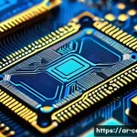 Home 12 세라믹 기술 교육 현황 - **Prompt: Advanced Ceramic Microelectronics for a Compact Future**
A highly detailed, close-up s...