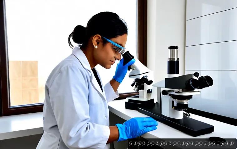 세라믹 전문가 업무사례 - Photorealistic ceramic materials expert in a pristine modern laboratory in an Arab Gulf research cen...